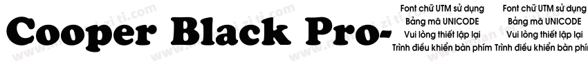 Cooper Black Pro字体转换
